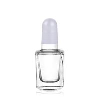 DH2 carré verre vernis à ongles bouteilles 10ml capacité gel/sablage Surface estampage à chaud bouchon à vis vide PP emballage diffuseur