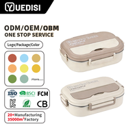 Boîte à lunch YUEDISI promotionnelle réutilisable et écologique en acier inoxydable 304, légère, pour enfants, avec bol à soupe