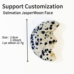 Artesanía de Piedras Preciosas al por Mayor, Jaspe Dálmata, Piedra Solar Dorada, <span class=keywords><strong>Cara</strong></span> de Luna para Decoración - Product Image 3