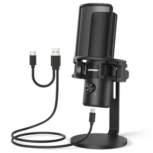 Micrófono USB para cantar canciones, micrófono con filtro, precio barato