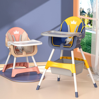 Vente en gros rehausseur 3 en 1 portable chaise haute convertible en plastique siège d'alimentation pour nouveau-né moderne pour hôtel, salle à manger, cuisine