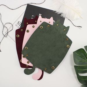 Cute Pu Leather Cat Portable Snap Assembly Dice Tray <b>Rolling</b> Desk Storage - Product Image 6