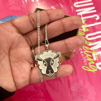 Collier avec pendentif personnalisé en acier inoxydable 316 plaqué or 18 carats, avec logo personnalisé