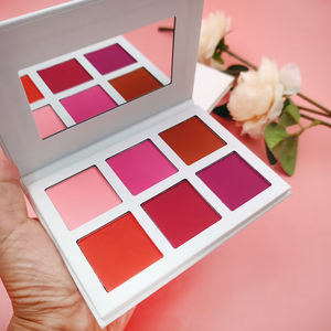 Paleta de corrector DIY 6 en 1, <span class=keywords><strong>bronceador</strong></span> de contorno, impermeable, duradero, Etiqueta Privada, resaltador, paleta de sombras de ojos - Product Image 1