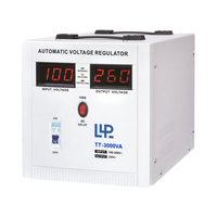 Regulador de Voltaje Automático KEBO AVR TTB 3000VA de Aluminio 50/60Hz con Pantalla LED, Tipo Relé, Monofásico, Estabilizador de CA, Protección Contra Sobretensión
