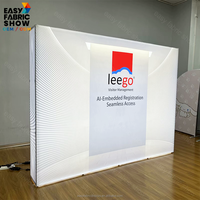 Support de toile de fond 3D pour photomaton, écran personnalisé, cadre en aluminium portable avec tissu tendu