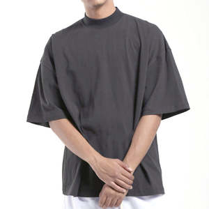 Camisetas de Hombre de 260 Gramos, Estilo Hip Hop, Talla Grande, 100% Algodón, Transpirables, Antiarrugas, Lisas, con Diseño Personalizado y Logotipo - Product Image 1