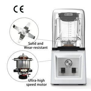 Mixeur à glace commercial 2L incassable de haute qualité 8001JX, idéal pour les smoothies, nouveau best-seller, avec couvercle insonorisant - Product Image 6