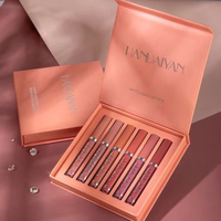 Ensemble de rouges à lèvres liquides mats à marque privée, maquillage pour les lèvres imperméable pour filles et femmes, kit de gloss à lèvres multicolores