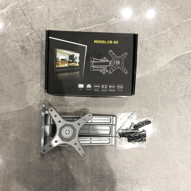 HDL-118-2 Computer LCD Monitor Bracket Wall Mount Rotating Retractable TV Hanger for 14-39"