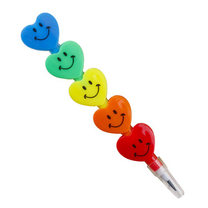 Cung cấp sinh viên tình yêu mỉm cười khuôn mặt bút chì khâu thẻ cố định PP Túi Stackable bút chì cơ học sinh viên mô hình - Product Image 5