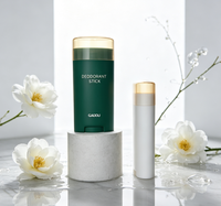 Tube de déodorant vide rechargeable, conteneur cosmétique en plastique écologique, bouteille cylindrique, impression à l'écran