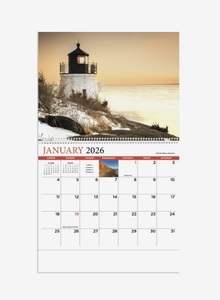 Calendarios Espirales Personalizados 2027 <span class=keywords><strong>de</strong></span> Nueva Inglaterra para <span class=keywords><strong>Publicidad</strong></span>, con Logotipo Personalizado, Regalo Promocional al por Mayor, Alta Calidad - Product Image 2