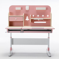 Nouveau bureau d'étude moderne pour enfants avec support pour livres, tiroir de rangement, hauteur réglable, pour la maison, le bureau ou l'école, table d'apprentissage en bois
