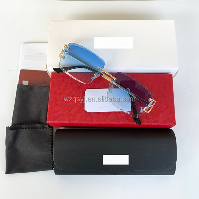 Gold framed ocean blue