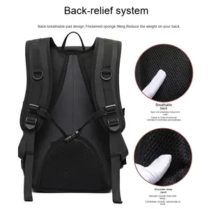 กระเป๋าเป้สะพายหลังไนล่อนลายพรางความจุสูงสำหรับผู้ชายกันน้ำกลางแจ้งกีฬาเดินป่ามีซิป - Product Image 5