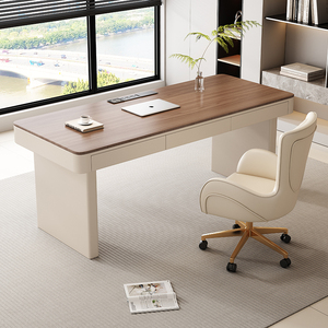 Stile italiano luce di lusso in legno scrivania semplice e moderna a casa scrivania per lo <span class=keywords><strong>studio</strong></span> soggiorno ufficio Executive <span class=keywords><strong>tavolo</strong></span> - Product Image 5