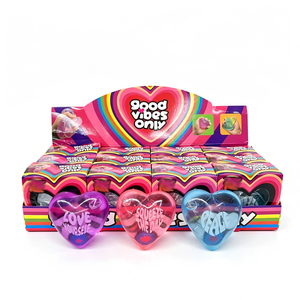 Juguete Antiestrés con Forma de Corazón, Bolas Sensoriales para Aliviar la Ansiedad con Mensajes Inspiradores - Product Image 4