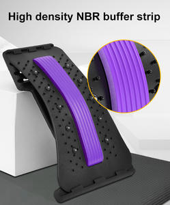 Dispositivo ortopédico de 4 niveles ajustable superior, tablero de soporte Lumbar inferior, masajeador para aliviar el dolor, camilla de espalda, galleta - Product Image 3