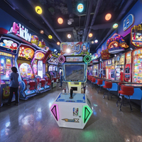 Machine de jeu d'arcade de tir sur avions pour enfants - Simulateur LCD HD à monnayeur pour centre de divertissement familial (FEC)