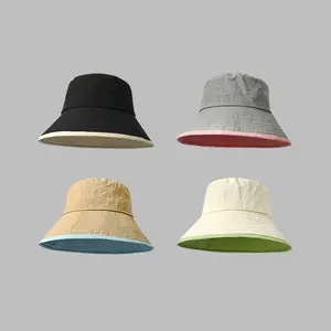 Wholesale High Quality Women Summer Casual Quick Drying Sun Shade Custom Printed Logo Bucket Hat