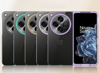 Coque de téléphone pliante en PC transparent électrolytique à couverture complète pour OPPO Find N3 1 + étui OUVERT