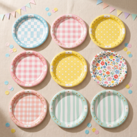 Assiettes en papier robustes de 9, 10 et 13 pouces, grandes assiettes jetables pour barbecue, fête, buffet, restauration, vente en gros, approvisionnement direct en vrac