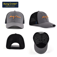 Fabricante de Gorras Trucker Personalizadas Impermeables, Gorra Trucker de Secado Rápido con Cierre a Presión, Gorra de Malla con Orificios Cortados con Láser, Gorra Trucker Bordada Personalizada