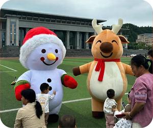 Disfraz Inflable <span class=keywords><strong>de</strong></span> Santa Claus, <span class=keywords><strong>Traje</strong></span> <span class=keywords><strong>de</strong></span> Personaje Animado para Adultos, Ideal para Fiestas, Eventos y Videos Festivos <span class=keywords><strong>de</strong></span> TikTok - Product Image 4
