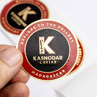 Autocollant Étiquette Rond Personnalisé Scellage Impression Papier Synthétique Imperméable Vinyle Adhésif Rouleau d'Autocollants Logo Rond pour Alimentaire