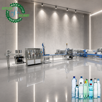 Ligne de production d'eau en bouteille automatique compacte CGF8-8-3, 3000 BPH, machine de remplissage PET 0-2L, prix usine, faible investissement, démarrage facile
