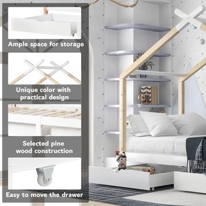 Legenda Design per bambini piano vivaio letto <span class=keywords><strong>a</strong></span> castello in legno ragazzo ragazze <span class=keywords><strong>due</strong></span> strati Montessori casa letto - Product Image 3
