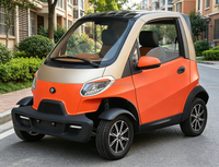 Voiture électrique miniature 4 roues pour adultes, homologuée L6e CEE, 4000W 60V120Ah, batterie plomb-acide haute puissance, 3 places, feux LED, toit ouvrant