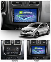 9 pouces Android 12 autoradio multimédia lecteur vidéo GPS Navigation pour Renault Logan 2 2012 2019 Sandero 2 2014 2019 symbole