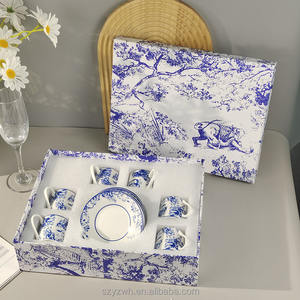 Ensemble de 12 tasses à expresso italiennes à motif de tigre créatif, pour boisson au thé, restaurant, famille, goûter de l'après-midi - Product Image 6