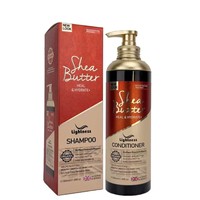 Ensemble de soins capillaires au beurre de karité léger avec shampoing, après-shampoing, masque capillaire, sérum capillaire pour réparer, hydrater et réparer les cheveux abîmés