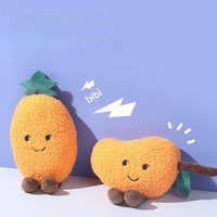 Jouet en peluche anti-rayures en forme de fruit, jouet à mâcher doux pour chiens de petite et moyenne taille, accessoires pour chiens, vêtements pour animaux de compagnie