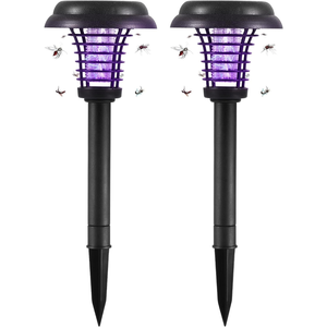 Lámpara Antimosquitos Solar Automática para Exteriores, Actualizada, con Luz UV LED, Elimina Insectos - Product Image 1