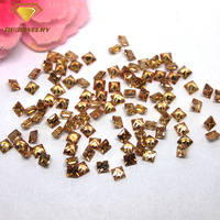 Zircone cubique de qualité supérieure, taille princesse, prix d'usine, qualité champagne