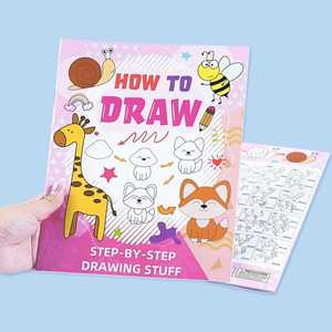 Cahier de coloriage DIY mignon et amusant pour l'entraînement au contrôle du stylo, avec des étapes simples et faciles pour dessiner des animaux - Product Image 1