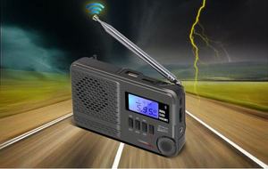 Custom Black Full-band Shortwave Portable Radio with Digital Display <b>USB</b>/TF MP3 Player Alarm Clock for Seniors and Daily Use - Product Image 6