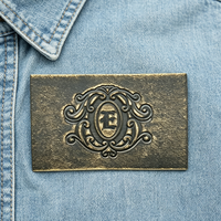 Écussons personnalisés en cuir PU, étiquettes écologiques thermosoudées pour jeans, accessoires de vêtements à coudre, fabricant OEM
