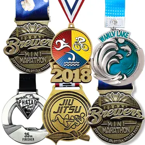 Math Swimming Marathon Fun Run Bronze Luxury Running Qr Code 1St To 4Th Place Wrestling Award Custom Metal Sports Medal