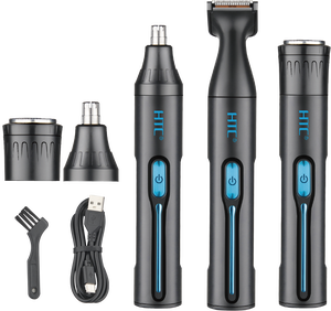 Recortadora de Pelo y Nariz Multifunción HTC AT-038, Recortadora de Pelo USB Rápida 3 en 1, Kit de Aseo Eléctrico para Nariz y Orejas - Product Image 4