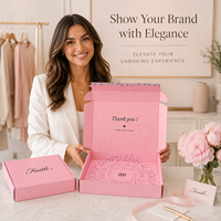 Boîtes d'expédition personnalisées avec bandes adhésives détachables, conception gratuite, pour vêtements, cosmétiques, emballages cadeaux, boîtes d'expédition aériennes