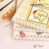 Carnet Kawaii A5 60 feuilles, motif dessin animé, couleurs vives, épaissi, journal étudiant, animaux mignons, feuilles mobiles