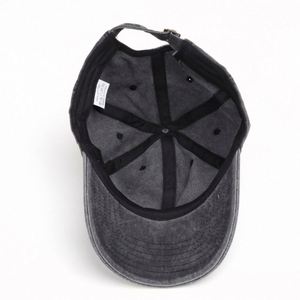 Wholesale Vintage Sport 6-Panel <b>Plain</b> Denim Casual Hat Embroidery Washed Cowboy Baseball <b>Cap</b> With Logo - Product Image 4