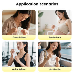 Lenços de Limpeza Corporal Grandes de 80gsm Personalizados, Lenços Descartáveis para Banho Sem Enxágue para Academia, Hospital e Higiene Pessoal - Product Image 4