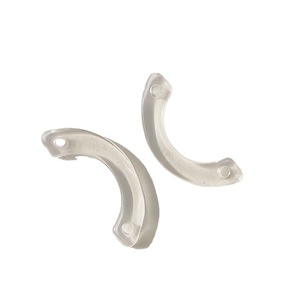 Hanweisong U-Shaped Plastic Washer Transparent Double-Hole <b>Drawer</b> Stop Curved 40*5MM - Product Image 3