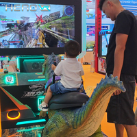 Simulateur VR de tir interactif dinosaure T-Rex HEROVR avec grand écran pour FEC